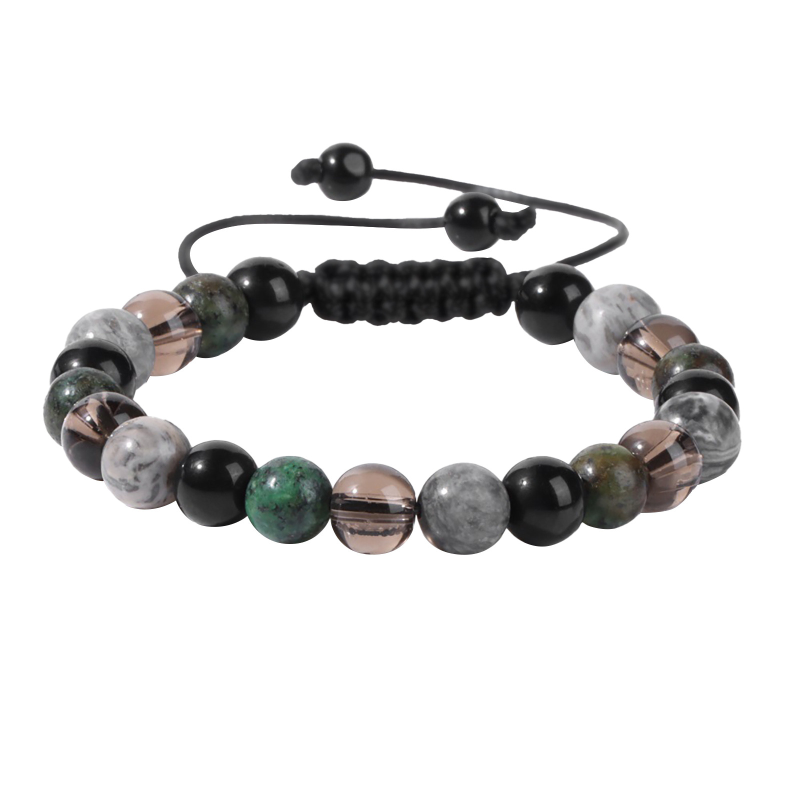 thumbnail image 2 of Piedra Natural Cuentas Tejido Pulsera Encanto Muñeca Brazalete Niñas Accesorios Regalos de Navidad, 2 of 2